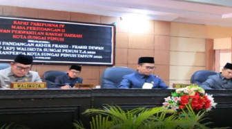 DPRD Sungaipenuh Gelar Paripurna Tanggapan Wako terhadap Fraksi Dewan